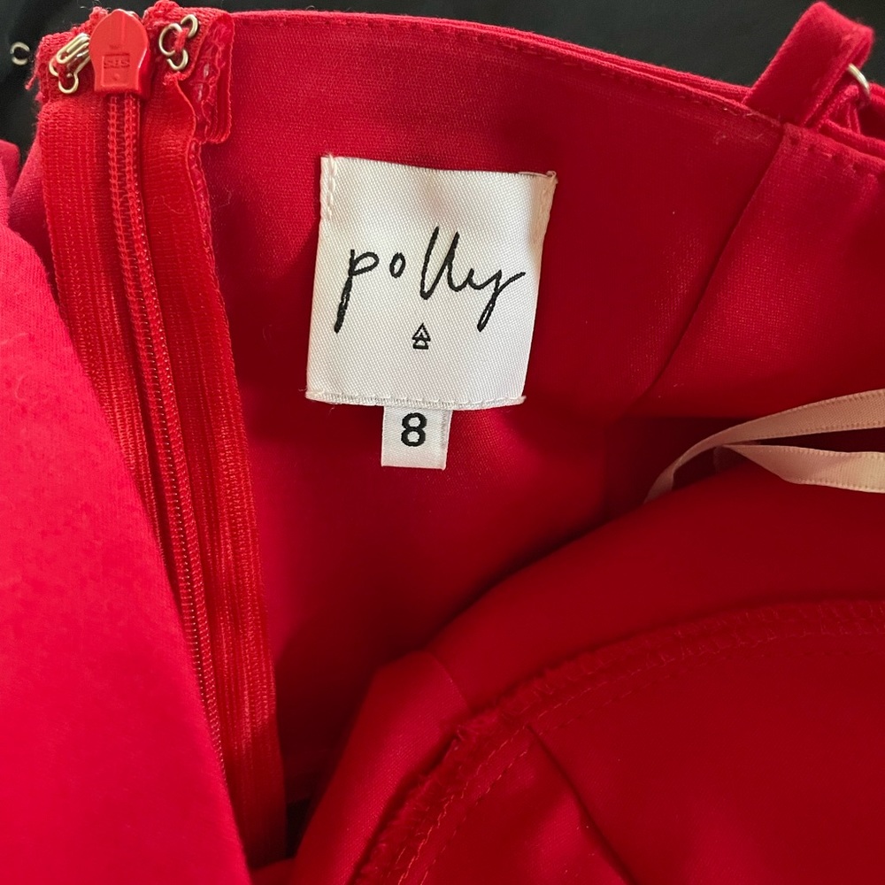 Princess Poly Novella Mini Dress in Red size 8 - Picture 4 of 4